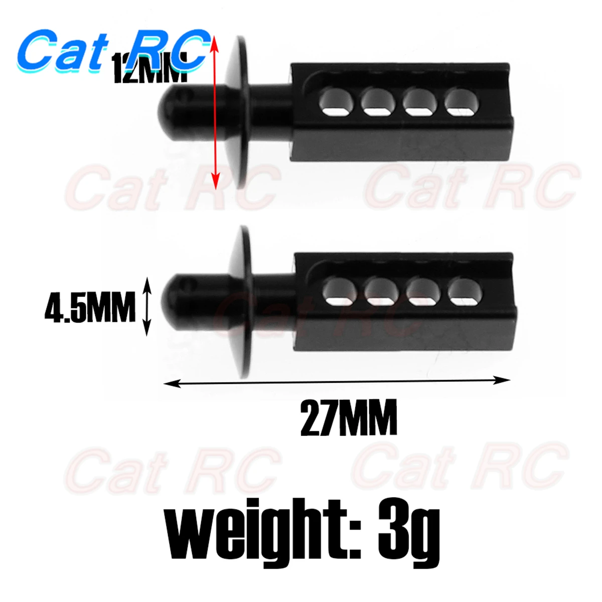 2 шт. корпус металлический опора для Traxxas 1/16 E-revo Mini E RC Car catRC |