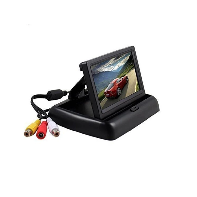 4 3 дюймовый TFT ЖК монитор для автомобиля складной дисплей обратная камера система