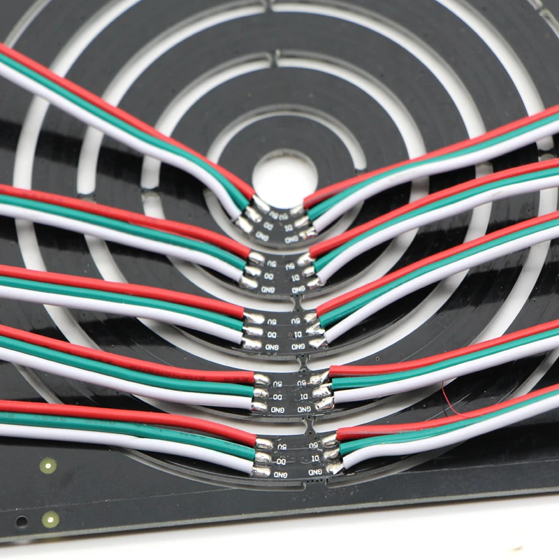 

DC5V 5050 RGB WS2812B Smart Digital Flexible Panel Individually Addressable Square Round Matrix led Pixel module light LED strip
