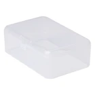Прямоугольная пластиковая прозрачная коробка для хранения, коллекционный контейнер-Органайзер