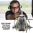 Защитные наушники, электронные тактические наушники для стрельбы, Защита слуха, шумоподавление, мягкая шумоподавляющая гарнитура