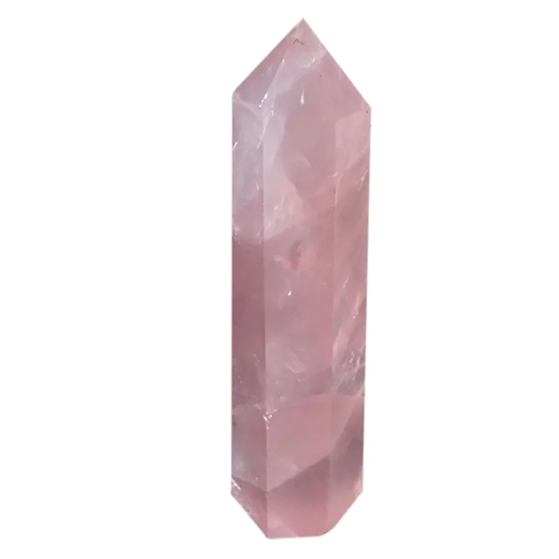 

faroot Crystal Point Wand Faceted Prism Wand Carved Reiki Stone Figurine Quartz Crystal Point Healing Stone