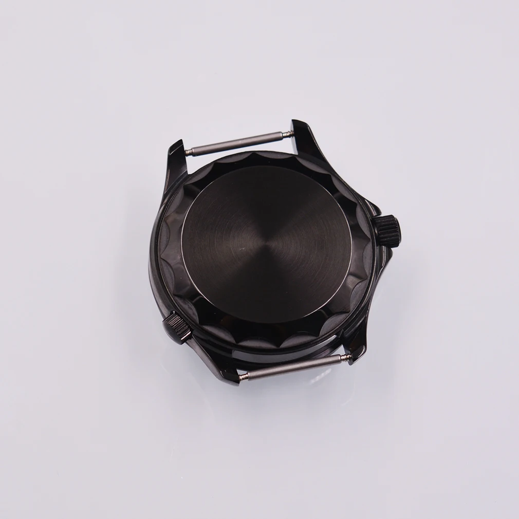 41 мм черная фотография Японское движение NH35 NH36 ETA2836 2824 Miyota 8215 8205 сапфировое стекло