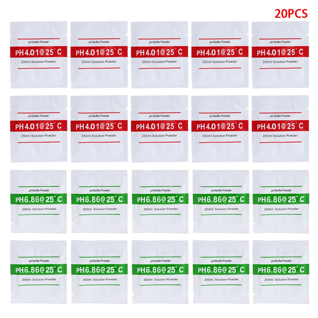 20 шт буферный раствор PH порошковый для тестового измерителя измерения