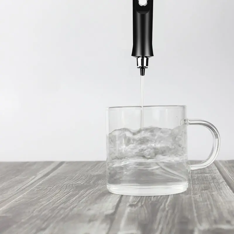 

USB Rechargeable Milk Frother Mixer 2 Whisk Handheld 3-Speed Milk Foamer For Cappuccino,Egg beater Mini Blender Built in battery