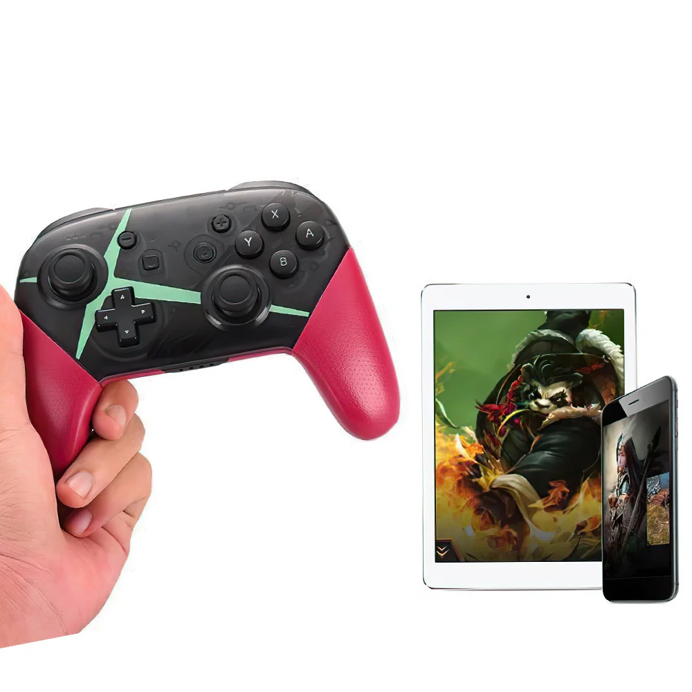 

Six Axis Gyroscope Dual Motor Game Handle Wireless Gamepad Vibration Gaming Controller Support Bluetooth Swtich Pro Steam PC