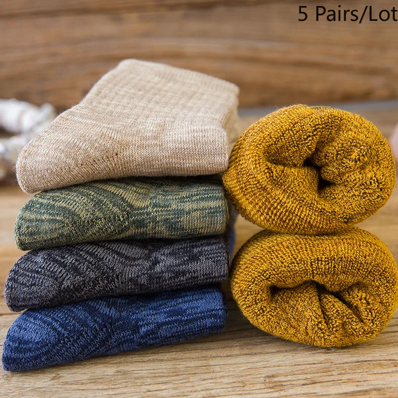 

Winter new socks Male Tube Sox Thickened Warm Terry Socks Winter with Cashmere Wool Sox Male Deodrant Elastic Cold Resistent