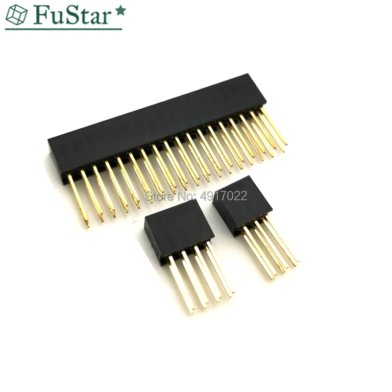 20 шт. 2*3/4/5/6/8/10/18/20 контактов 2 54 мм Женский Длинный разъем для Arduino Shield 2*5 2*8 2*6 2*10 2*20 2*4