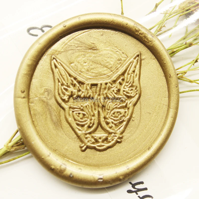 Штамп для воскового уплотнения 1 шт. металлический штамп Сфинкса/Свадебный