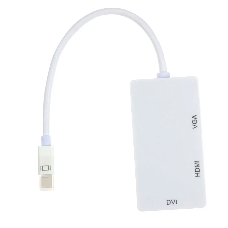 Адаптер с портом дисплея Thunderbolt на DVI VGA HDMI совместимый адаптер 3 в 1 для MacBook iMac