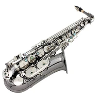 eb alto saxophone professional woodwind instrument black nickel sax with case strap mouthpiece musical instrument accessories