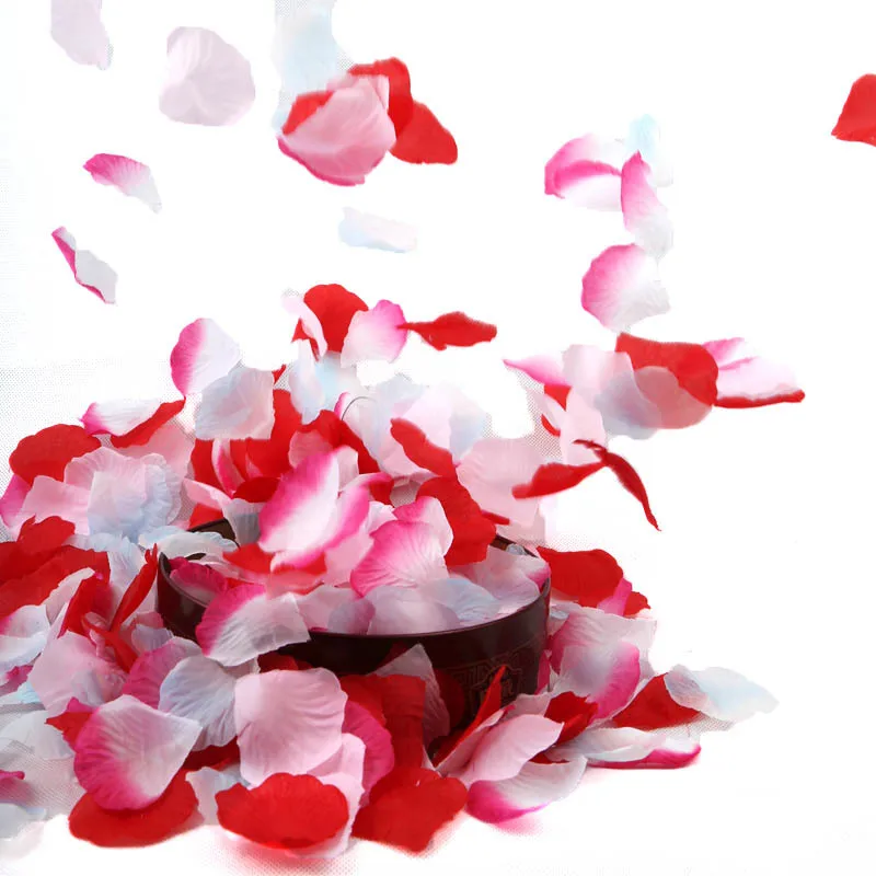 Лепестки роз BGW 20131ht 1000 шт. россыпью шелковые цветные тканевые розовые