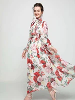 rose flower print beach holiday plus size dresses fairycore dresses for women 2021women beach dress womens long dress