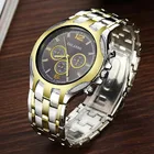 Часы наручные Orlando Мужские кварцевые, роскошные модные, с браслетом из нержавеющей стали