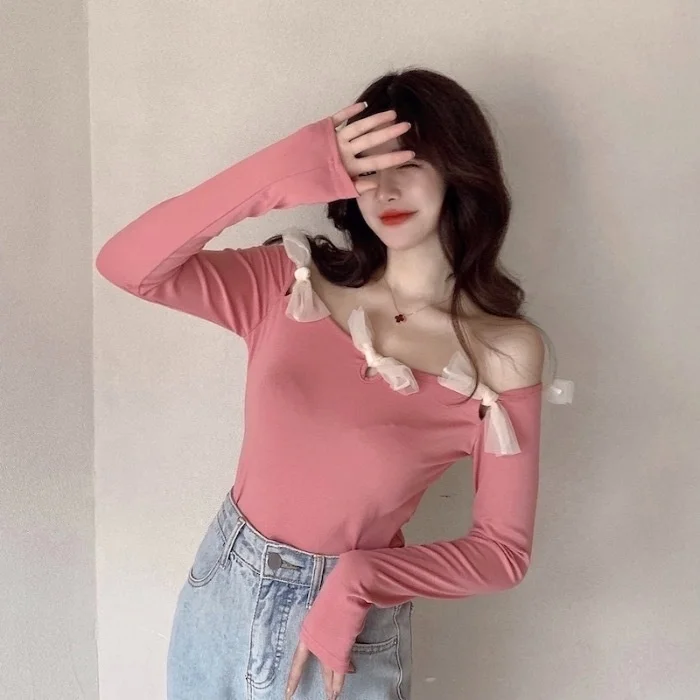 

Real Real Shot French Retro Off-shoulder Top Women