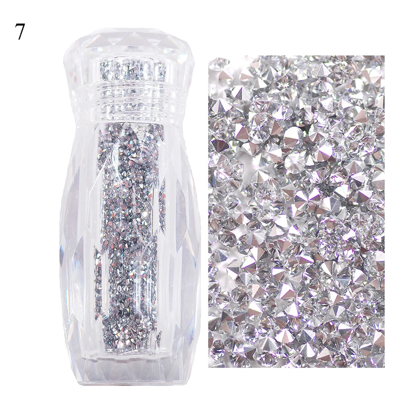 Стеклянные AB кристаллические ногти икра бусины украшения для ногтей DIY