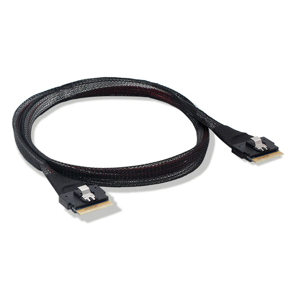 

0,5 0,8 м 24 Гбит/с Mini SAS Cable Slim SFF-8654 8i 74 Pin to SFF-8654 8i 74 Pin жесткий диск, серверный накопитель, кабель для передачи данных