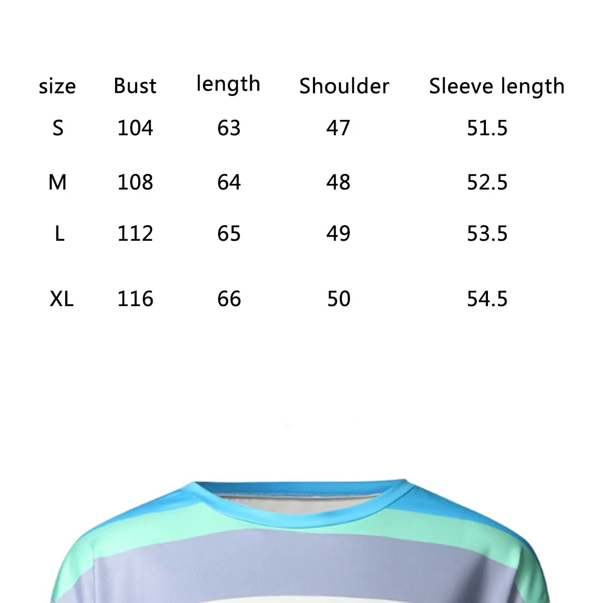 

Rainbow Stripe Top Women Long Sleeve O Neck Casual Loose T-Shirts Womens Summer Fashion T-Shirt Female Tees And Tops