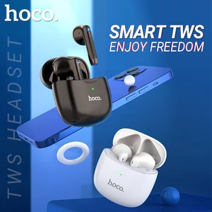 hoco true wireless headset with microphone BT 5.1 charging case box stereo sound TWS earphones earbu