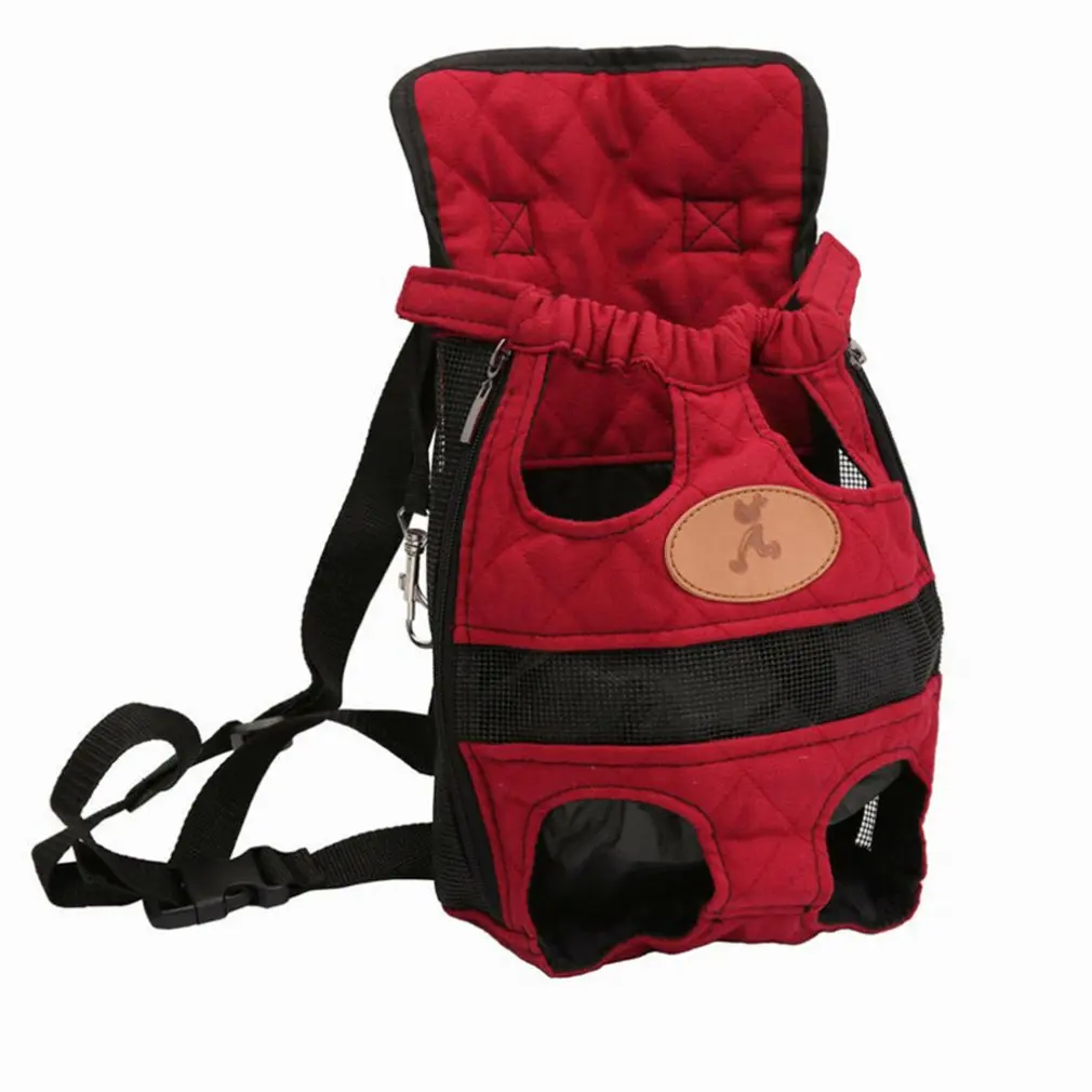 

New Oxford Cloth Dog Chest Backpack Fashion Design Pet Supplies Portable Carrier Backpack Legs Out For Pet Dogs Cats