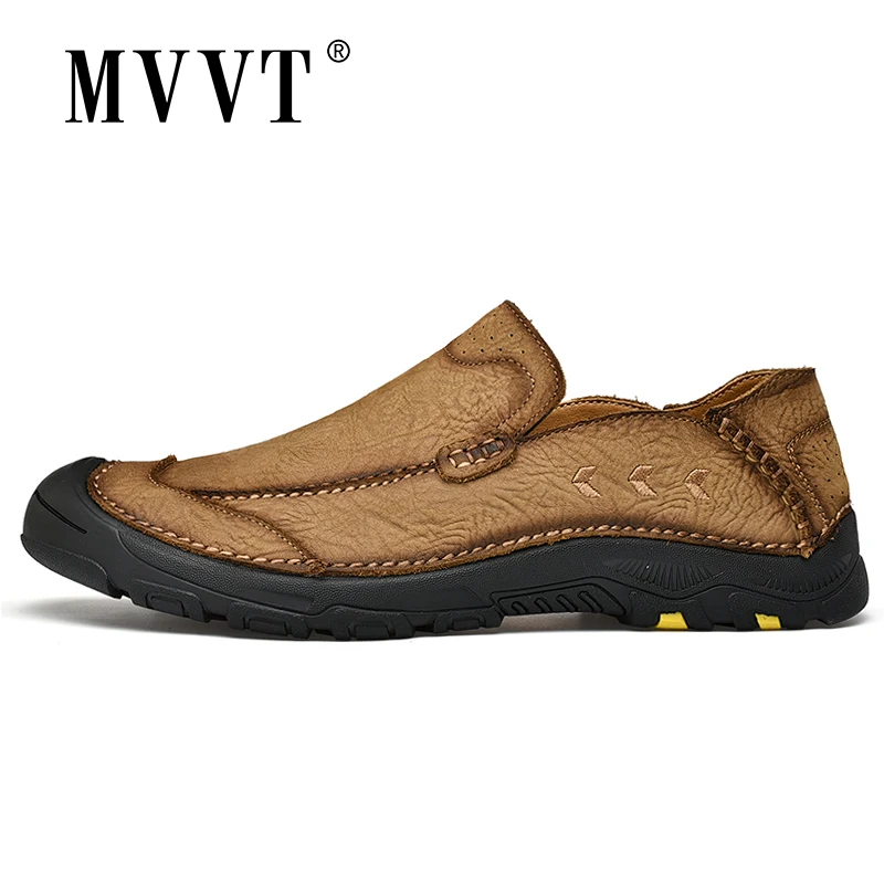 Мужские легкие кроссовки из 100% натуральной кожи|Походная обувь| |