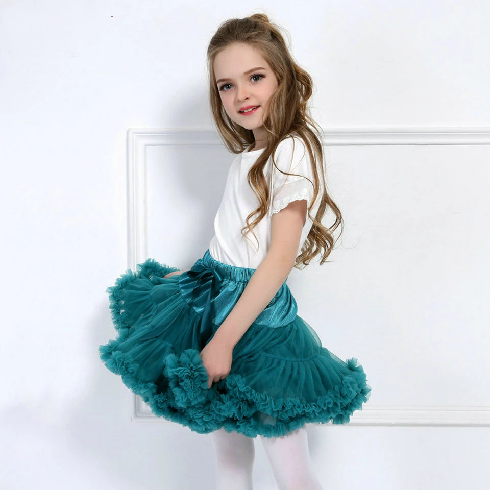 Новинка 2019 модные эластичные мягкие детские подъюбники балетные кринолиновые