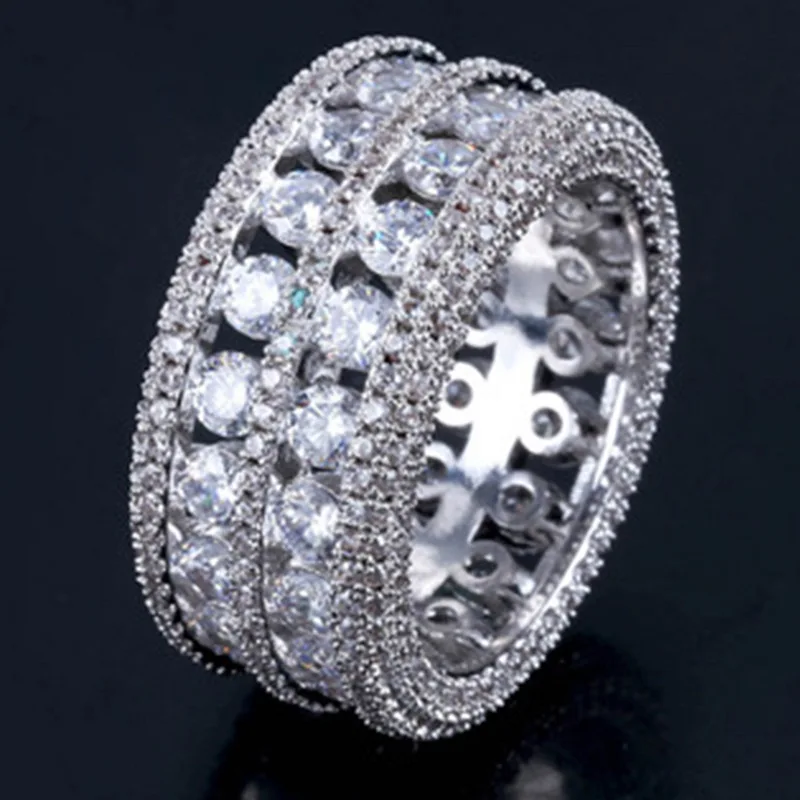 Новое поступление золотистого и серебряного цветов обещающие кольца двухрядные