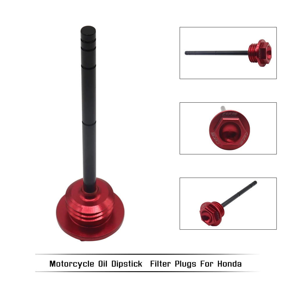 

For Honda CRF250R 2004-2009 CRF250X 2004-2016 CRF450R 2005-2016 ATV Pit Dirt Bike Motorcycle CNC Engine Oil Dipstick Dip