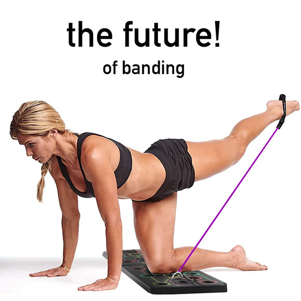 

9 in 1 Push Up Board with Instruction Print Body Building Fitness Exercise Tools Men Women Push-up Stands For GYM Body Training