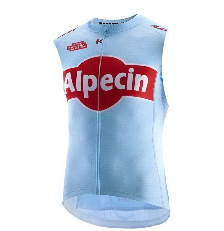 

2019 Katusha Alpecin TEAM Summer Sleeveless Cycling Vest Mtb Clothing Bicycle Maillot Ciclismo Bike Clothes