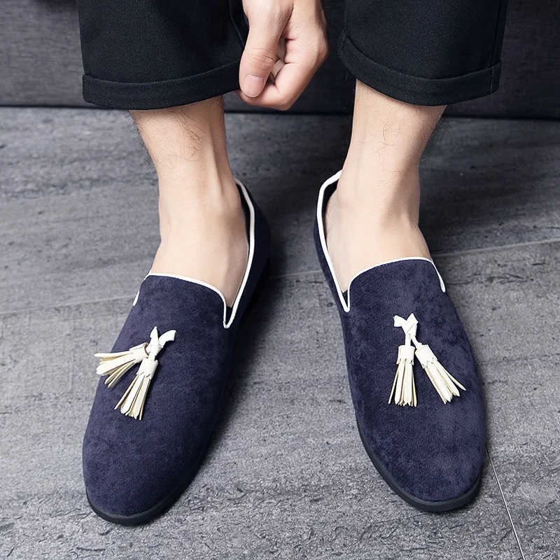 

Shoes Fashion Men Spring Casual Shoes Italian Fashion Loafers For Men Stylish Men's Big Size Man Male Mens Leather Trend Leisure