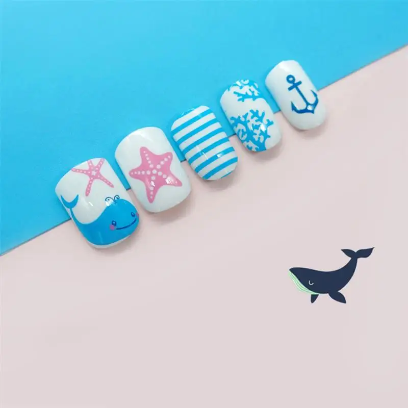 120 шт. ребенок Макияж игрушка для ногтей накладные ногти Ложные Типсы маникюра