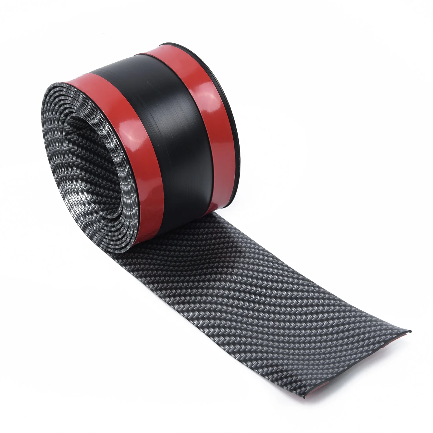 2 м * 70 мм Черный углеродного волокна стиль автомобиля литье отделка протектор
