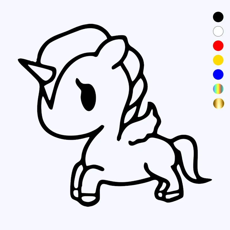 

CK3119# Various Sizes Unicorn funny car sticker vinyl decal white/black car auto stickers for bumper rear window