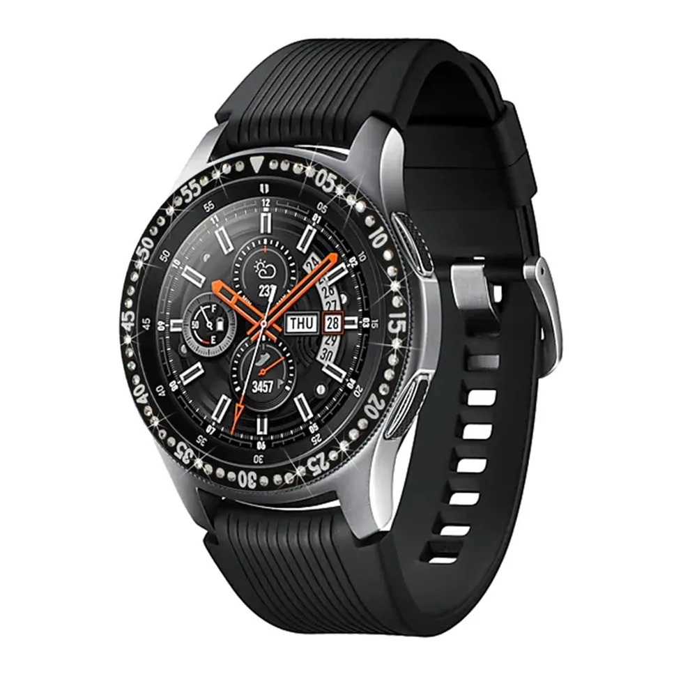 Модные часы Smart Watch Крышка для samsung Galaxy Watch 42/46 мм время циферблат с бриллиантами и устойчивая к царапинам замена металлический ободок кольцо в виде ракушки