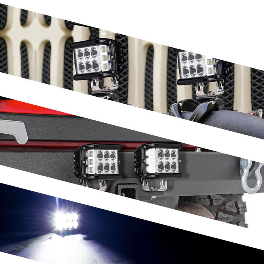 2 шт./компл. 45 Вт светодиодный трехсторонний рекламный световой Рабочая лампа Cube