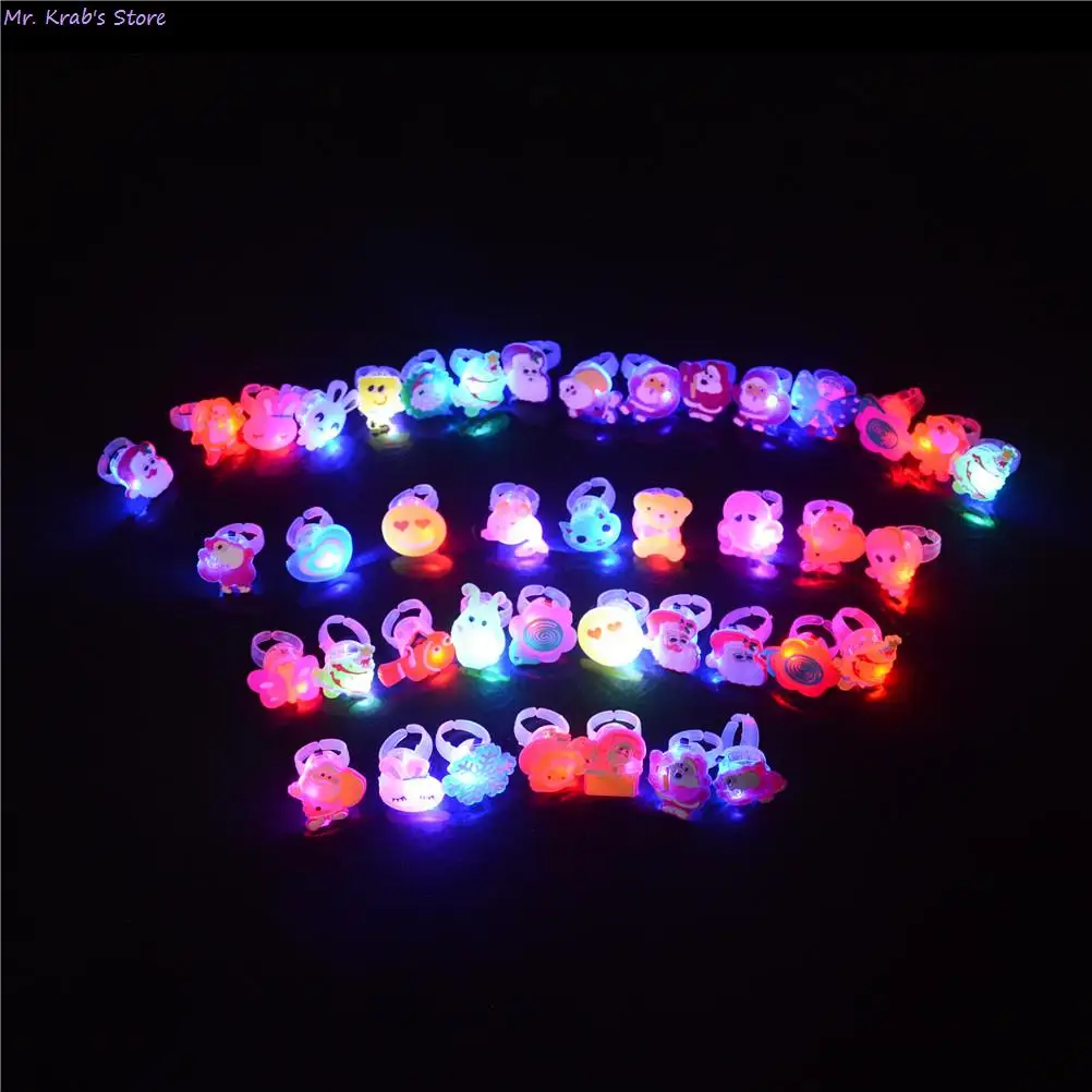 Светящиеся кольца 10 шт. забавные игрушки праздничные подарки для детей