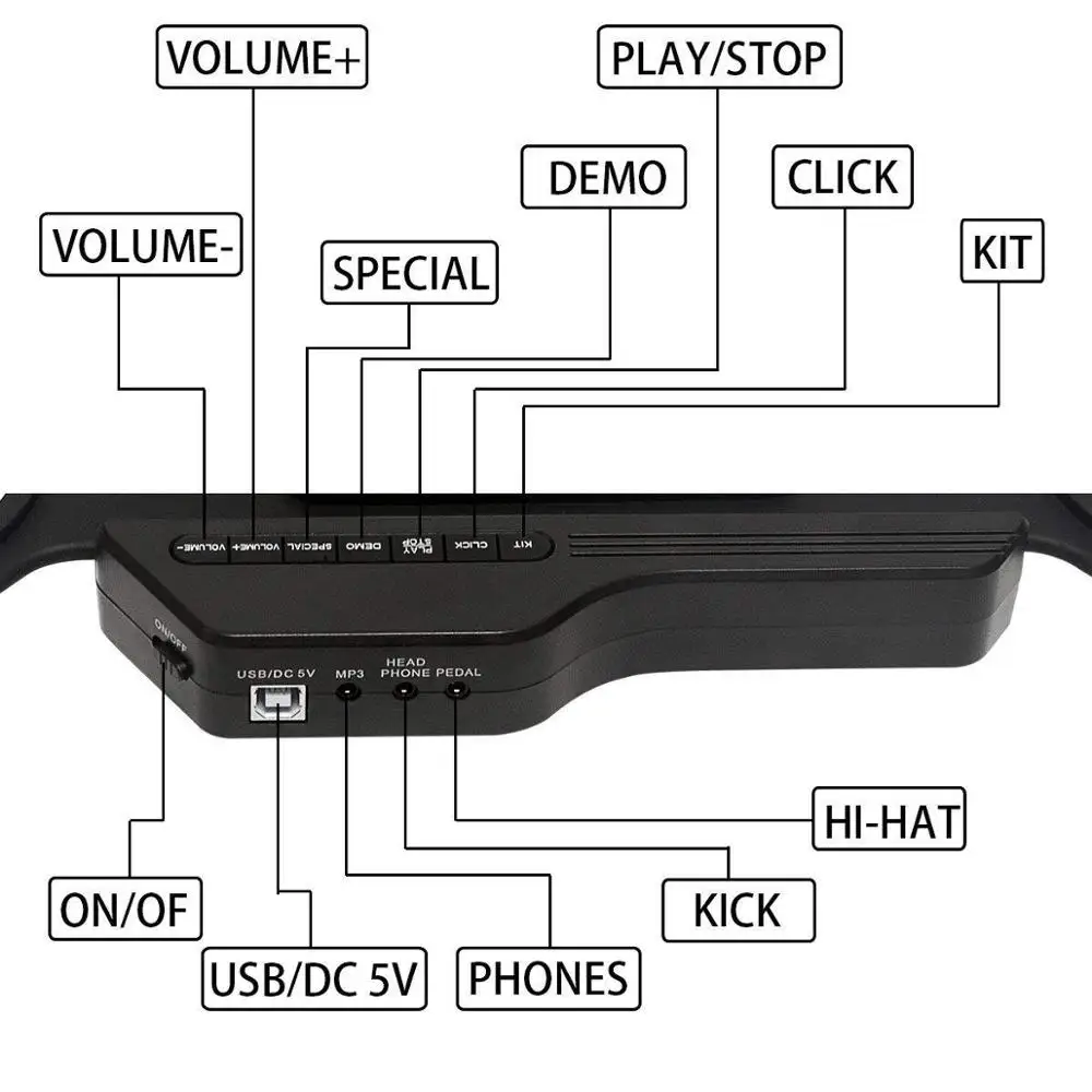Портативный складной барабан Комплект USB цифровой набор электронных барабанов 9 силиконовые барабанные колодки с голени педали для ног для начинающих детей
