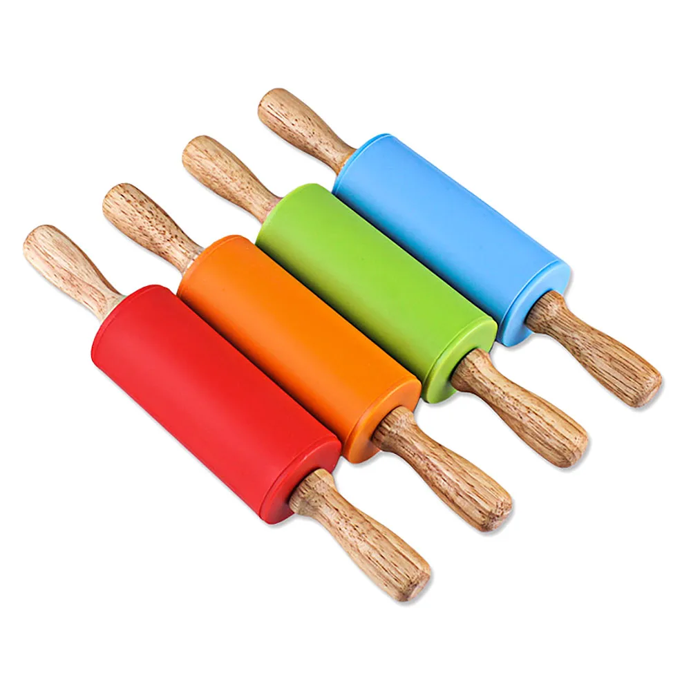 Силиконовые палочки с антипригарной деревянной ручкой кухонные инструменты