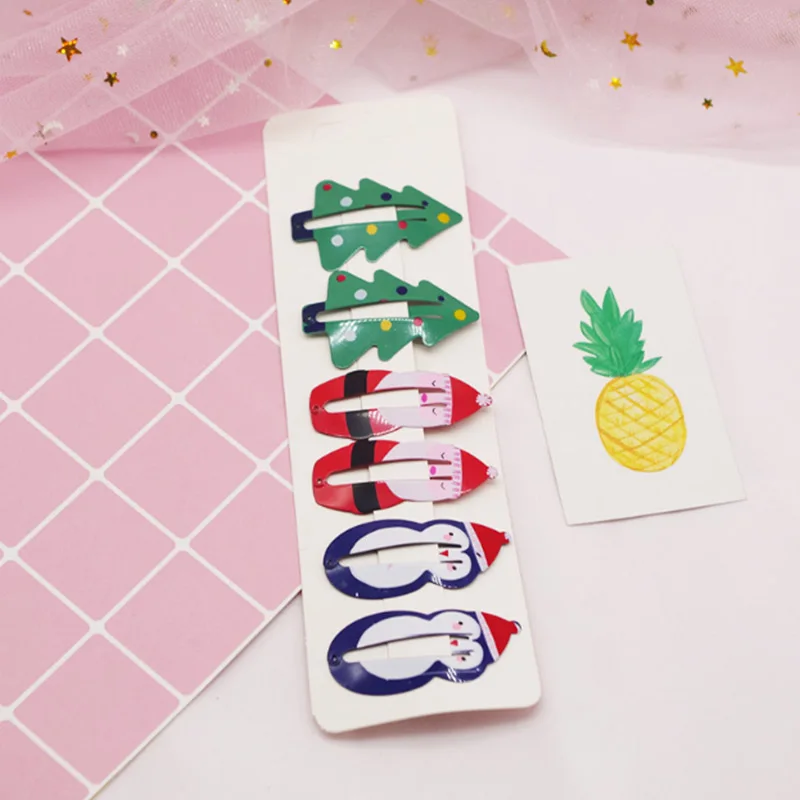 6 шт./компл. Красочные Симпатичные Фрукты бабочка BB для девочки с принтом