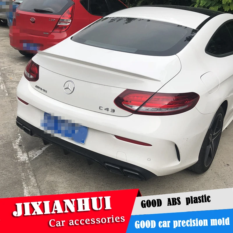 For W205 Spoiler 2015-2018 ps Mercedes-Benz C-class coupe ABS plastic Material Car Rear Wing Color | Автомобили и мотоциклы