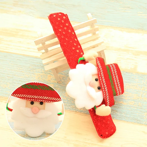 Christmas hand ring Circle Santa Claus snowman bear deer bracelet Children gift toy Wrist Decoration | Дом и сад