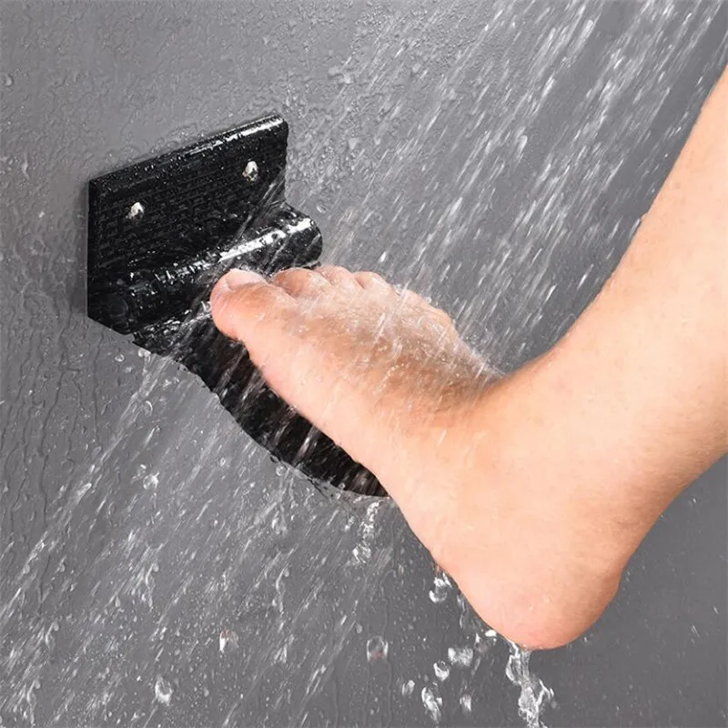 

Foot Rest Space Aluninum Bathroom Pedal Shower Room Anti-slip Safety Hanger Shelf