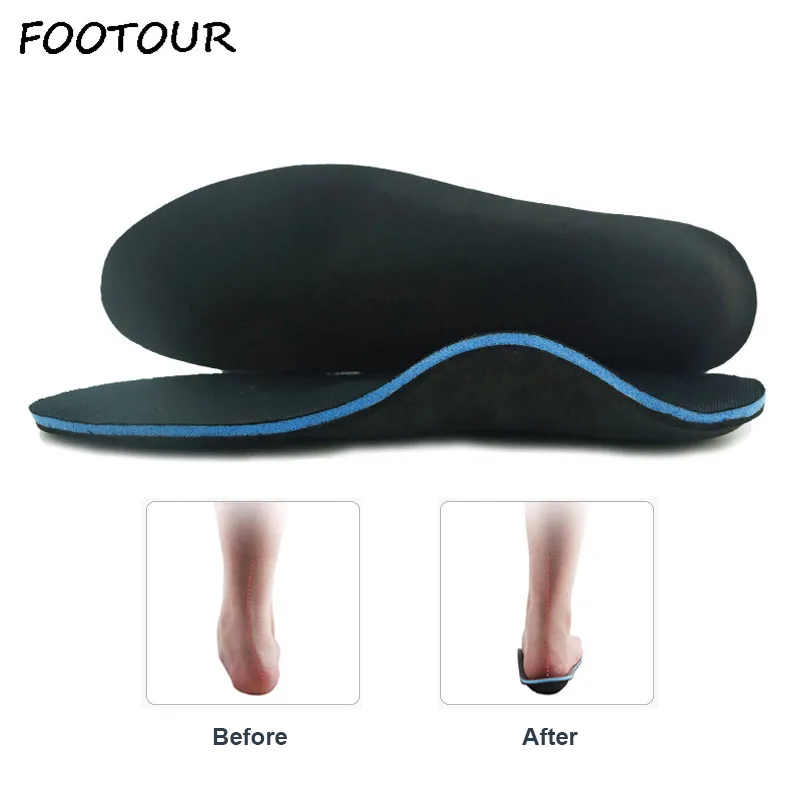 

FOOTOUR Orthopedic Insoles Flat Feet Arch Support Orthotic Inserts Fascitis Plantar Feet Pain Pronation Insole for Men and Women