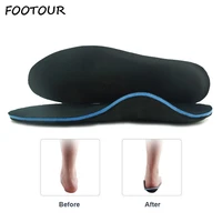 footour orthopedic insoles flat feet arch support orthotic inserts fascitis plantar feet pain pronation insole for men and women