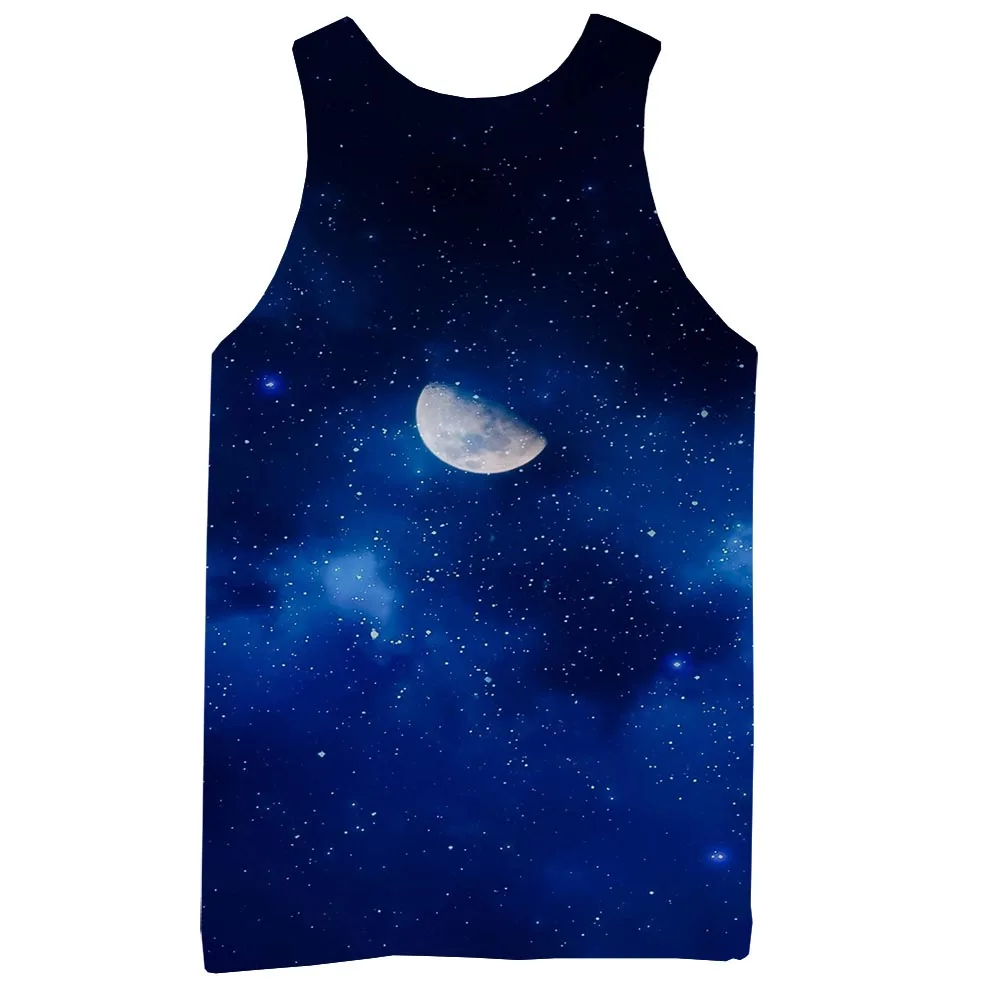 Мужская майка с рисунком 3D из набивной ткани пространство двух изделий: топа