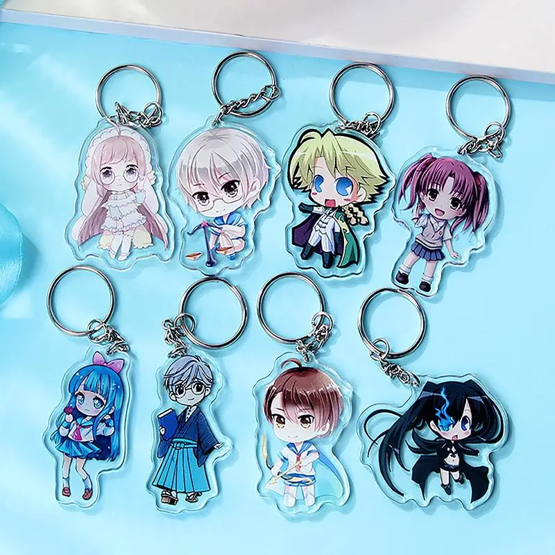 20 шт./1 дизайн персонализированные брелоки из прозрачного акрила для