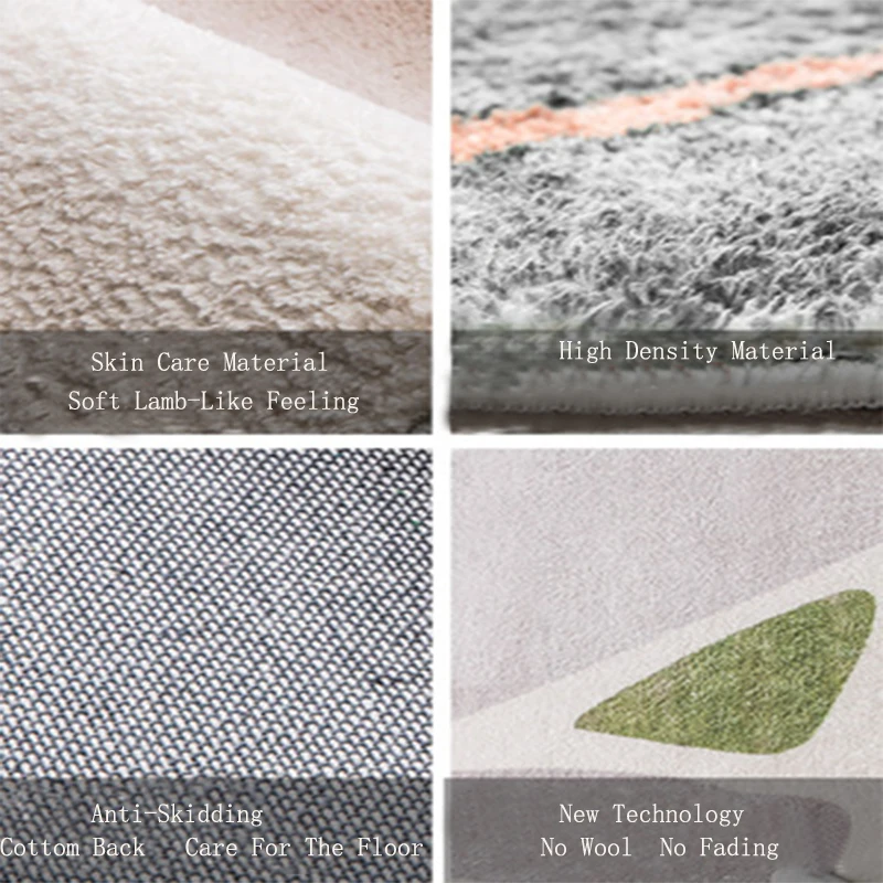 Абстрактный геометрический узор бархатный материал ягненка ковер в