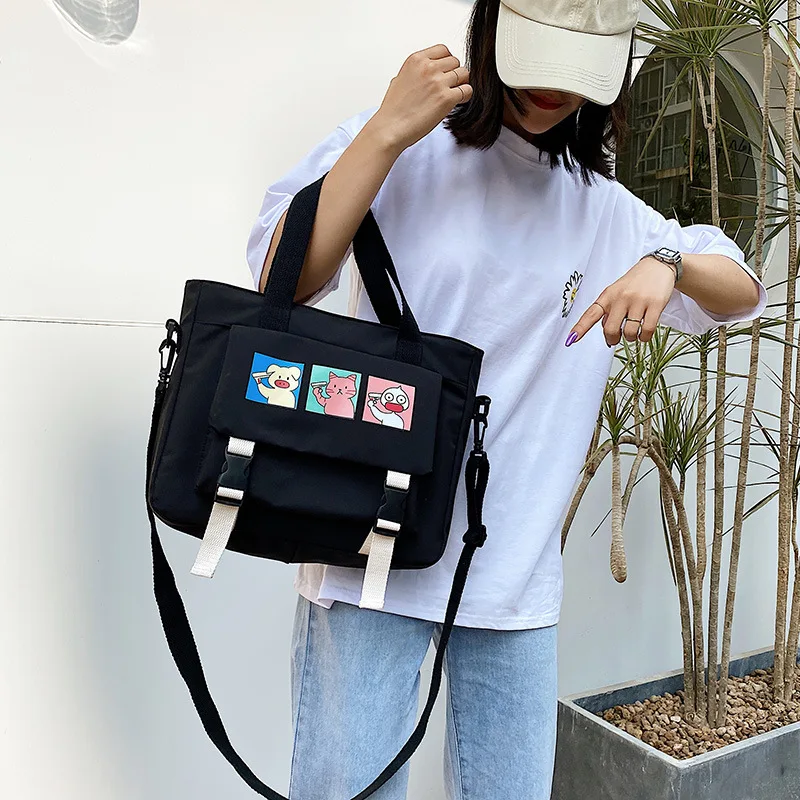 Сумки через плечо для женщин новинка 2020 модные вместительные холщовые сумки на с