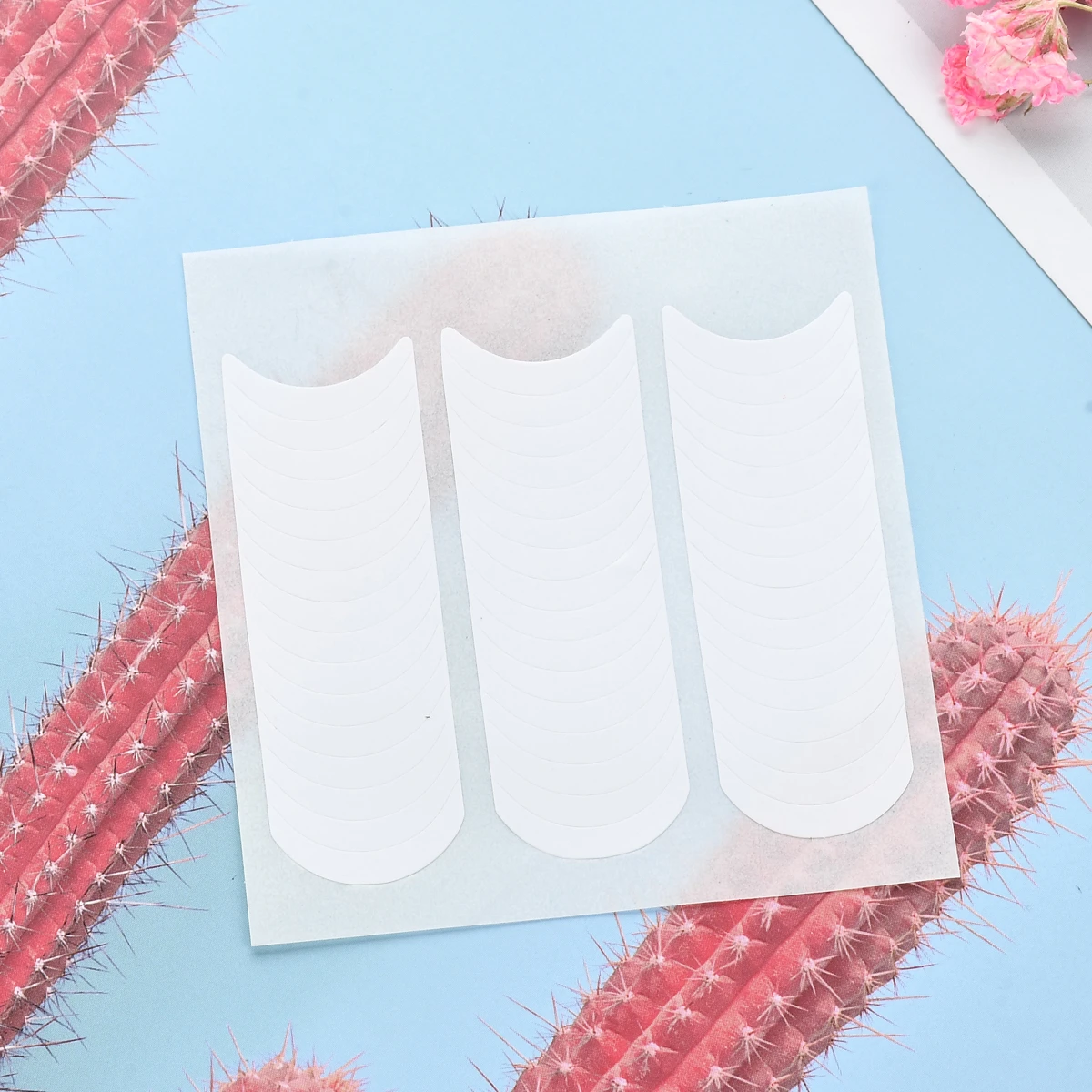 

Manicure 48 Pcs/Sheet Tips Decor Nail Art Form Guide Stickers Striping Tape Smiling Decals Beauty Nail Decals